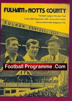 Fulham v Notts County 1975