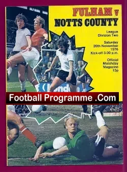 Fulham v Notts County 1976 – George Best + Moore + Marsh