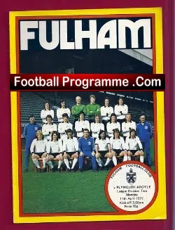 Fulham v Plymouth Argyle 1977 – George Best + Bobby Moore