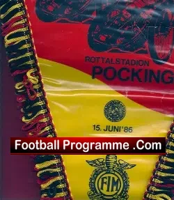 Germany Speedway Pennant 1986 – Welt Final Pocking
