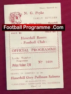 Haverhill Rovers v Brantham 1949 – Essex Border League