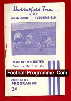 Huddersfield Town v Manchester United 1956