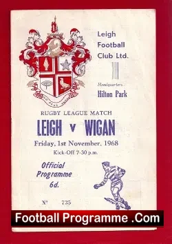 Leigh Rugby v Wigan 1968 – Hilton Park