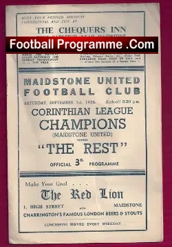 Maidstone United v The Rest 1956 – Friendly Match