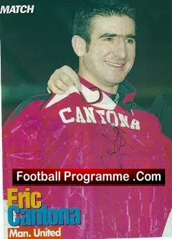 Manchester United Eric Cantona Signed Magazine Picture