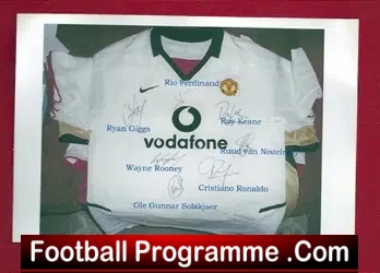 Manchester United Signed Shirt - Nistelrooy - Ronaldo - Rooney + - football memorabilia