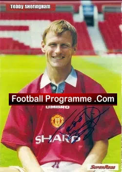 Manchester United Teddy Sheringham Autograph