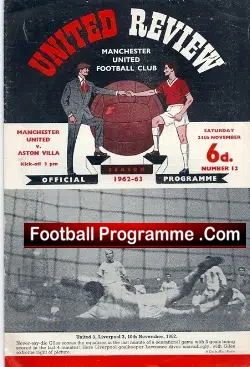 Manchester United v Aston Villa 1962