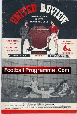 Manchester United v Aston Villa 1962