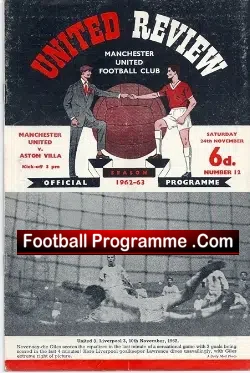 Manchester United v Aston Villa 1962