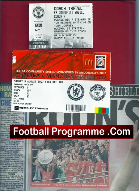 Manchester United v Chelsea 2007 – Community Shield Plus Extras