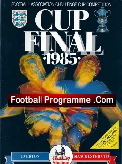 Manchester United v Everton 1985 - Cup Final - football programme