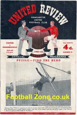 Manchester United v Huddersfield Town 1954