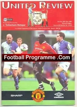 Manchester United v Tottenham 1999 – League Decider Treble – 1