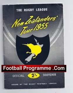 New Zealand Rugby Tour Programme 1955