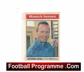 Nottingham Forest John McGovern Autograph