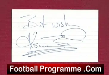Nottingham Forest Kenny Burns Autograph