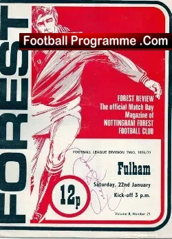 Nottingham Forest v Fulham 1977 – Signed + George Best