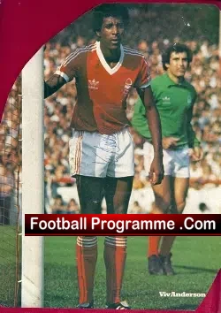 Nottingham Forest Viv Anderson Autograph