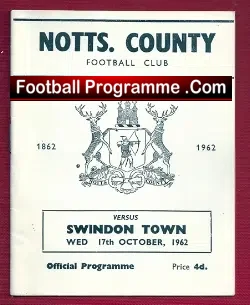 Notts County v Swindon Town 1962