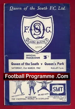 Queen Of The South v Queens Park 1962