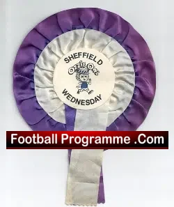 Sheffield Wednesday Football Club Old Football Rosette 1970’s