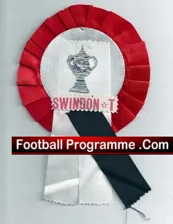 Swindon Town Football Club Old Football Rosette 1970's - football memorabilia