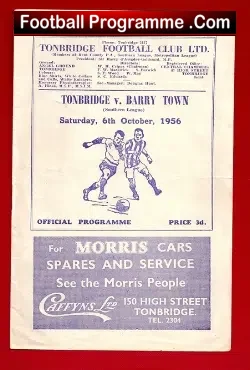 Tonbridge v Barry Town 1956