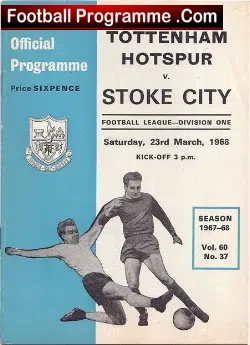 Tottenham Hotspur v Stoke City 1968