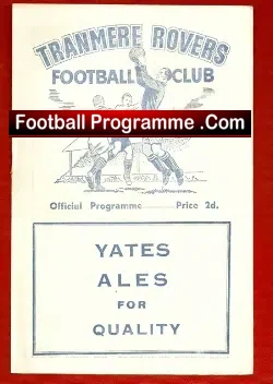 Tranmere Rovers v Winsford United 1954 – Reserves Match