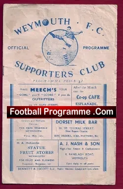 Weymouth v Portland 1951