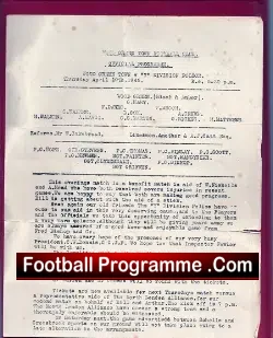 Wood Green v Y Division Police 1945 – Metropolitan Met Police