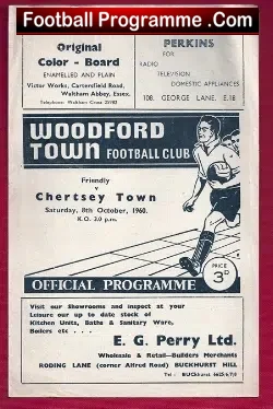 Woodford Town v Chertsey Town 1960