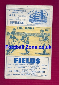 Doncaster Rugby v Huddersfield 1958