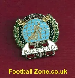 World Speedway Final 1990 Speedway Badge Bradford