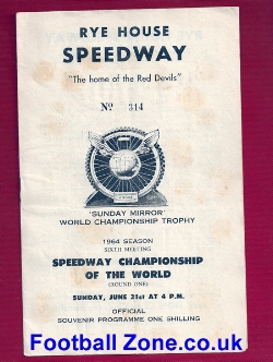 Rye House Speedway – World Championship 1964