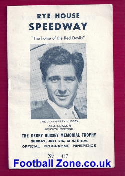 Rye House Speedway – Gerry Hussey Memorial Trophy 1964