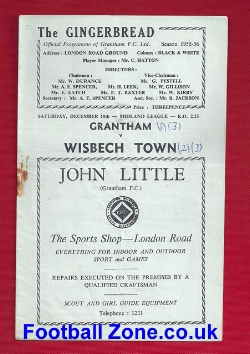 Grantham Town v Wisbech Town 1955 – Midland League