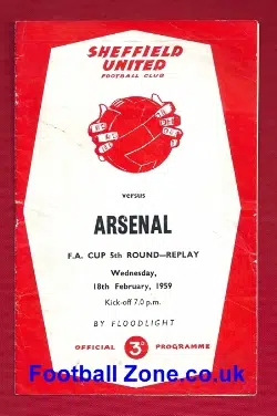 Sheffield United v Arsenal 1959 - FA Cup Replay