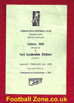 Lisieux Hall v Fort Lauderdale Strikers 1978 - Gordon Banks