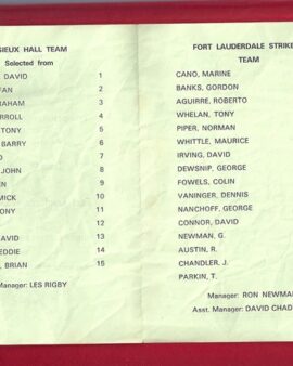 Lisieux Hall v Fort Lauderdale Strikers 1978 - Gordon Banks