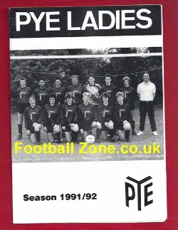Pye Ladies v Luton Town 1991 - Womens Football