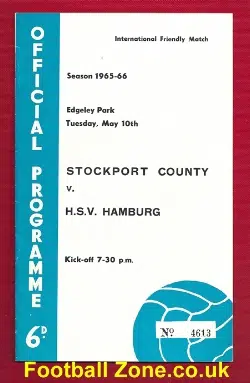 Stockport County v Hamburg HSV 1966