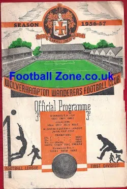 Wolves Wolverhampton v Borussia Dortmund 1957 – Multi Autographs
