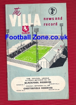 Aston Villa v Blackpool 1959