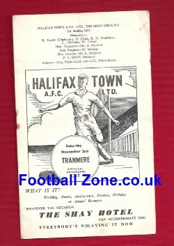 Halifax Town v Tranmere Rovers 1957