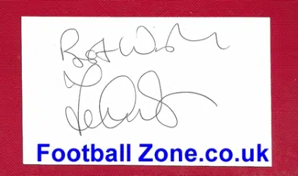 Manchester United Terry Gibson Autograph 1986