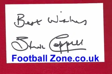 Manchester United Steve Coppell Autograph 1983
