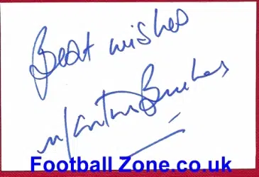 Manchester United Martin Buchan Autograph 1983