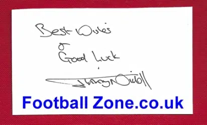 Manchester United Jimmy Nicholl Autograph 1982